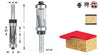 Flush Trim 1/2” Compression Bit