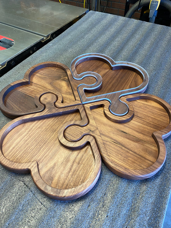 Heart Jigsaw Platter Template