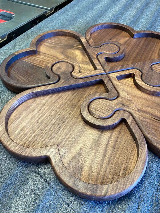 Heart Jigsaw Platter Template