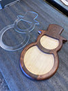 Holiday Snowman Platter Template