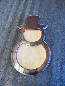  Holiday Snowman Platter Template