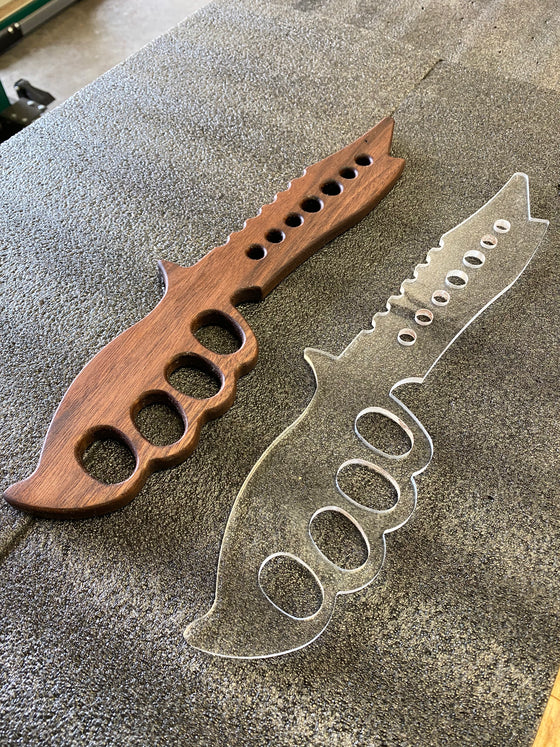 Knife Handle Push Stick