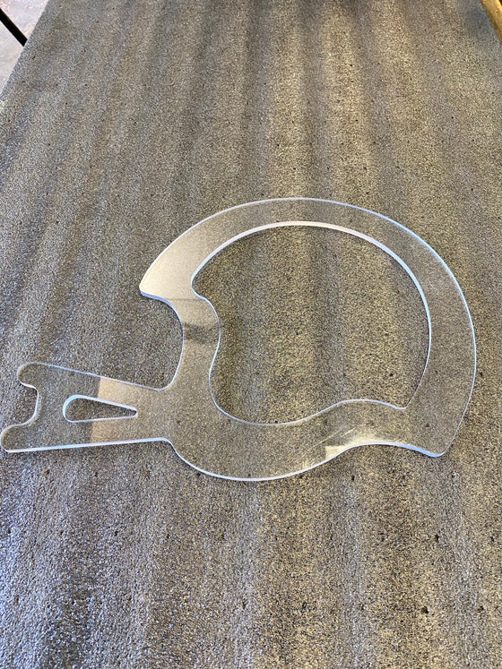 Football Helmet Platter Template
