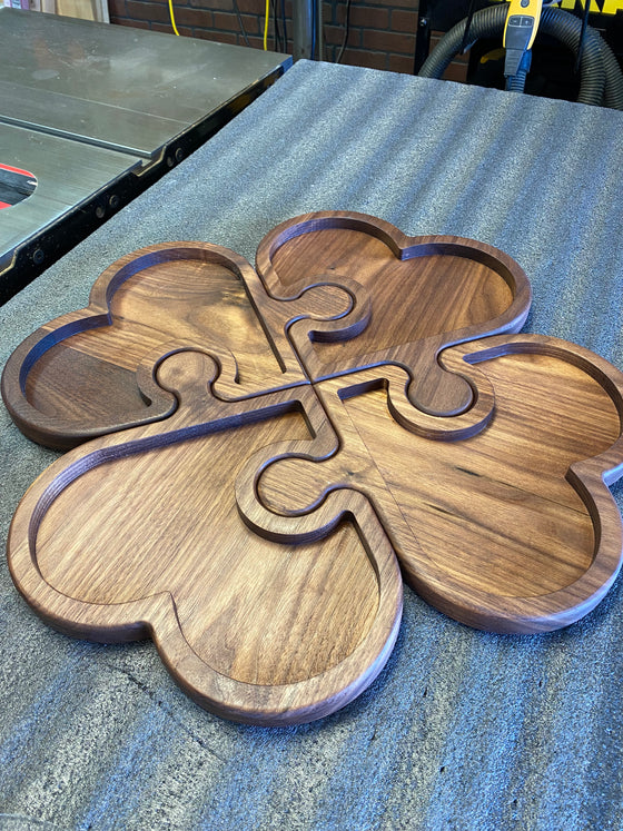 Heart Jigsaw Platter Template