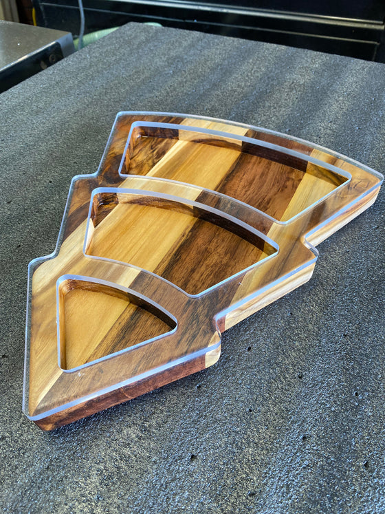 Holiday Tree Platter Template
