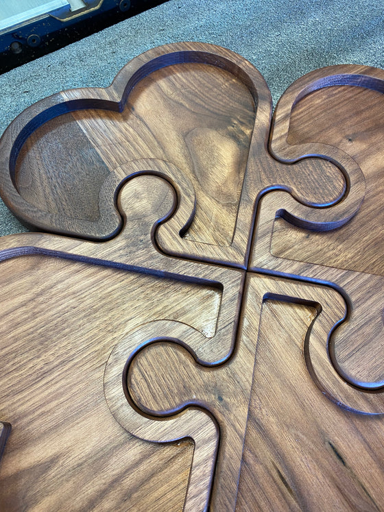 Heart Jigsaw Platter Template