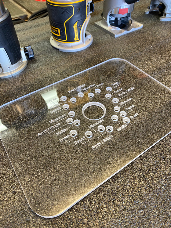 Compact Router Faceplate Tool Template