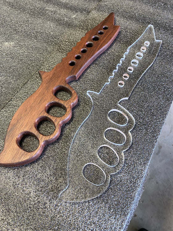Knife Handle Push Stick