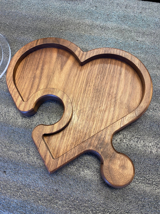 Heart Jigsaw Platter Template