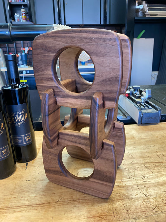 Geometric Wine Column Template